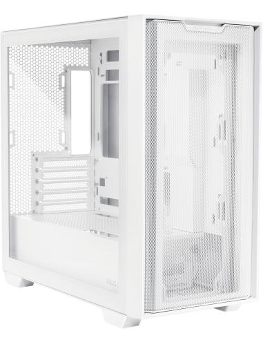 Asus A21 Torre Micro-ATX Cristal Templado USB 3.2 Blanca
