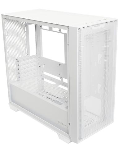 Asus A21 Torre Micro-ATX Cristal Templado USB 3.2 Blanca