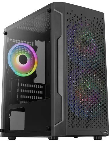 Aerocool Trinity Mini V2 Cristal Templado USB 3.0 Negra