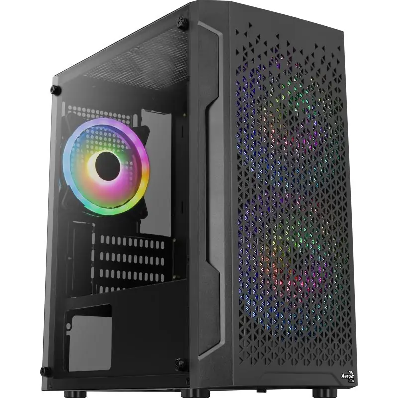 Aerocool Trinity Mini V2 Cristal Templado USB 3.0 Negra