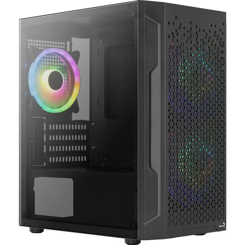 Aerocool Trinity Mini V2 Cristal Templado USB 3.0 Negra