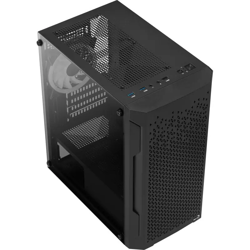 Aerocool Trinity Mini V2 Cristal Templado USB 3.0 Negra