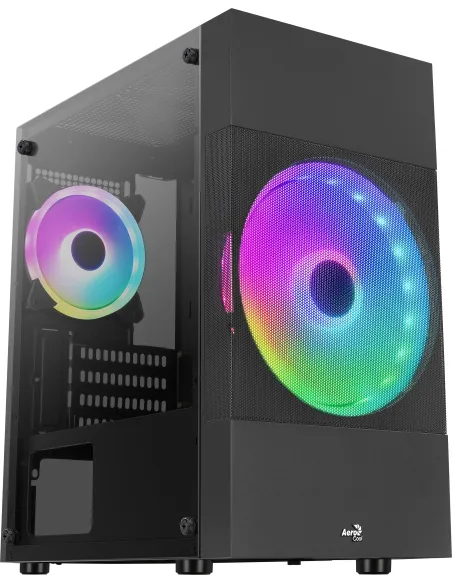 Aerocool Atomic Lite V2 Cristal Templado USB 3.0 Negro