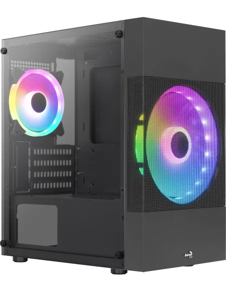 Aerocool Atomic Lite V2 Cristal Templado USB 3.0 Negro