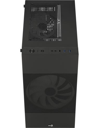 Aerocool Atomic Lite V2 Cristal Templado USB 3.0 Negro