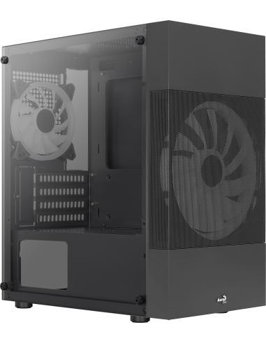 Aerocool Atomic Lite V2 Cristal Templado USB 3.0 Negro