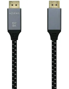 Aisens A149-0436 Cable Displayport V1.4 Macho/Macho 1.5M Gris-CABL52468