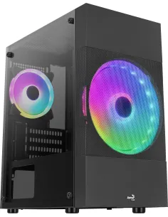 Aerocool Atomic Lite V1 Cristal Templado USB 3.0 Negro