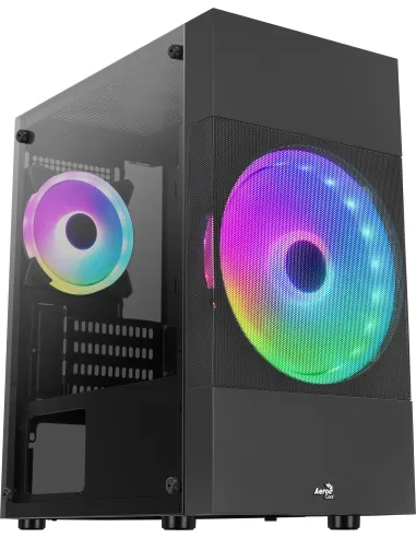 Aerocool Atomic Lite V1 Cristal Templado USB 3.0 Negro