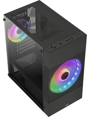 Aerocool Atomic Lite V1 Cristal Templado USB 3.0 Negro