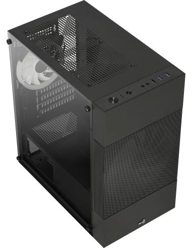 Aerocool Atomic Lite V1 Cristal Templado USB 3.0 Negro