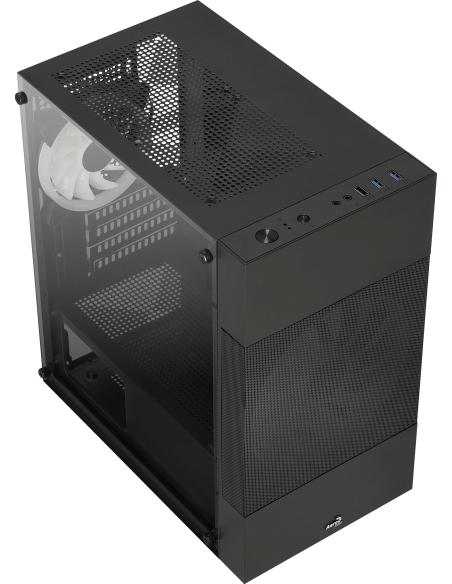 Aerocool Atomic Lite V1 Cristal Templado USB 3.0 Negro