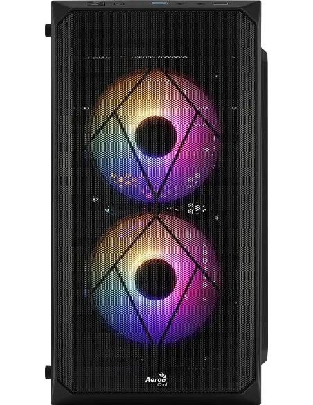 Aerocool CS107V2 FRGB USB 3.0 con Ventana Negra