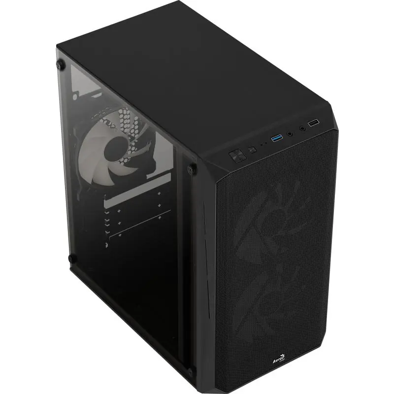 Aerocool CS107V2 FRGB USB 3.0 con Ventana Negra