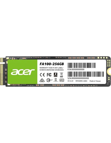 Acer FA100 SSD M.2 256GB PCIe Gen 3