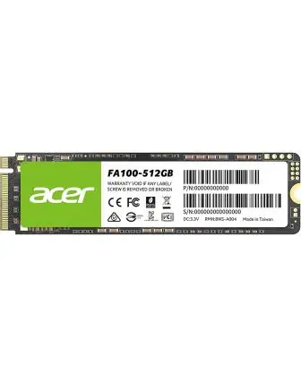 Acer FA100 SSD M.2 512GB PCIe Gen 3