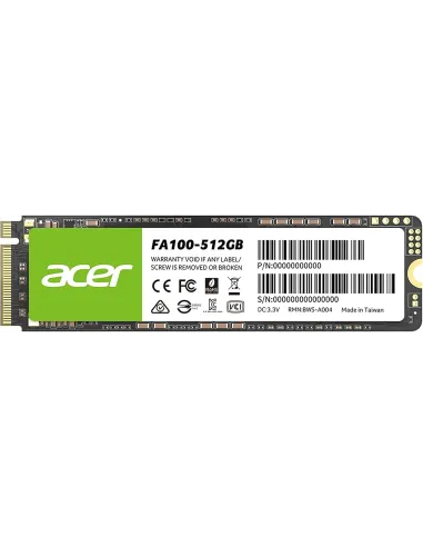 Acer FA100 SSD M.2 512GB PCIe Gen 3