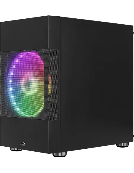 Aerocool Atomic ARGB Cristal Templado USB 3.0 Negra