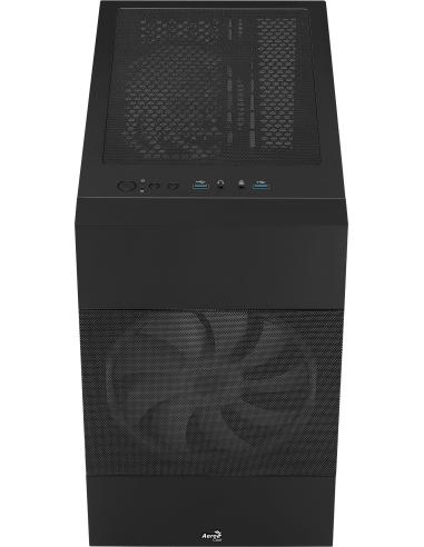 Aerocool Atomic ARGB Cristal Templado USB 3.0 Negra
