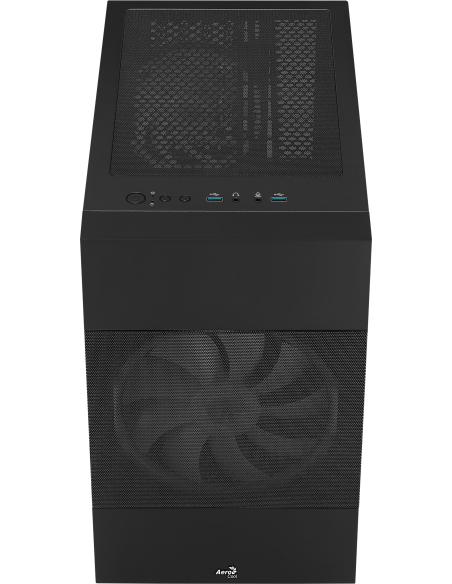 Aerocool Atomic ARGB Cristal Templado USB 3.0 Negra