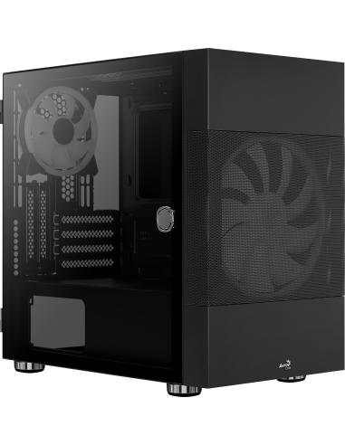 Aerocool Atomic ARGB Cristal Templado USB 3.0 Negra