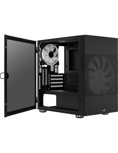 Aerocool Atomic ARGB Cristal Templado USB 3.0 Negra