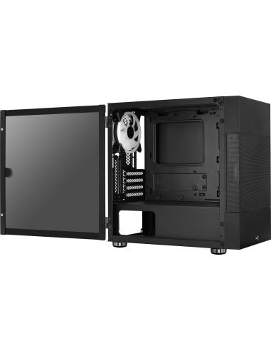 Aerocool Atomic ARGB Cristal Templado USB 3.0 Negra