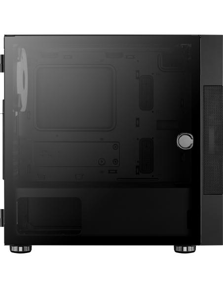 Aerocool Atomic ARGB Cristal Templado USB 3.0 Negra