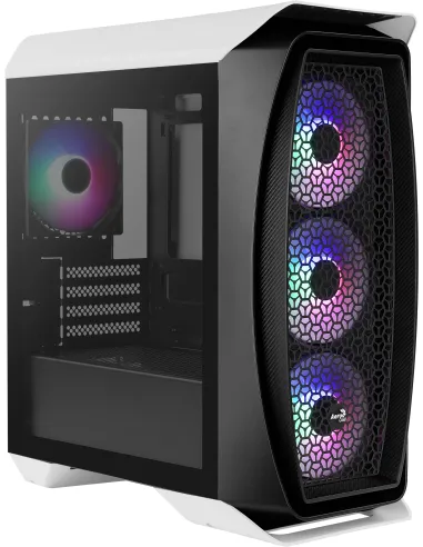 Aerocool Aero One Mini Frost Cristal Templado USB 3.0 RGB Blanca
