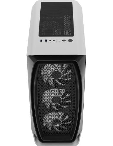 Aerocool Aero One Mini Frost Cristal Templado USB 3.0 RGB Blanca