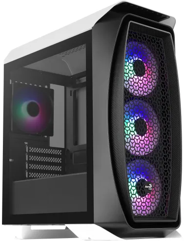 Aerocool Aero One Mini Frost Cristal Templado USB 3.0 RGB Blanca