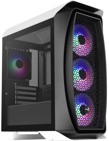 Aerocool Aero One Mini Frost Cristal Templado USB 3.0 RGB Blanca