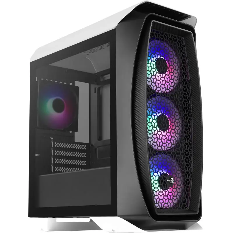 Aerocool Aero One Mini Frost Cristal Templado USB 3.0 RGB Blanca