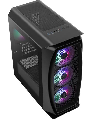 Aerocool Aero One Frost Mini Tower Cristal Templado USB 3.1 RGB Negra