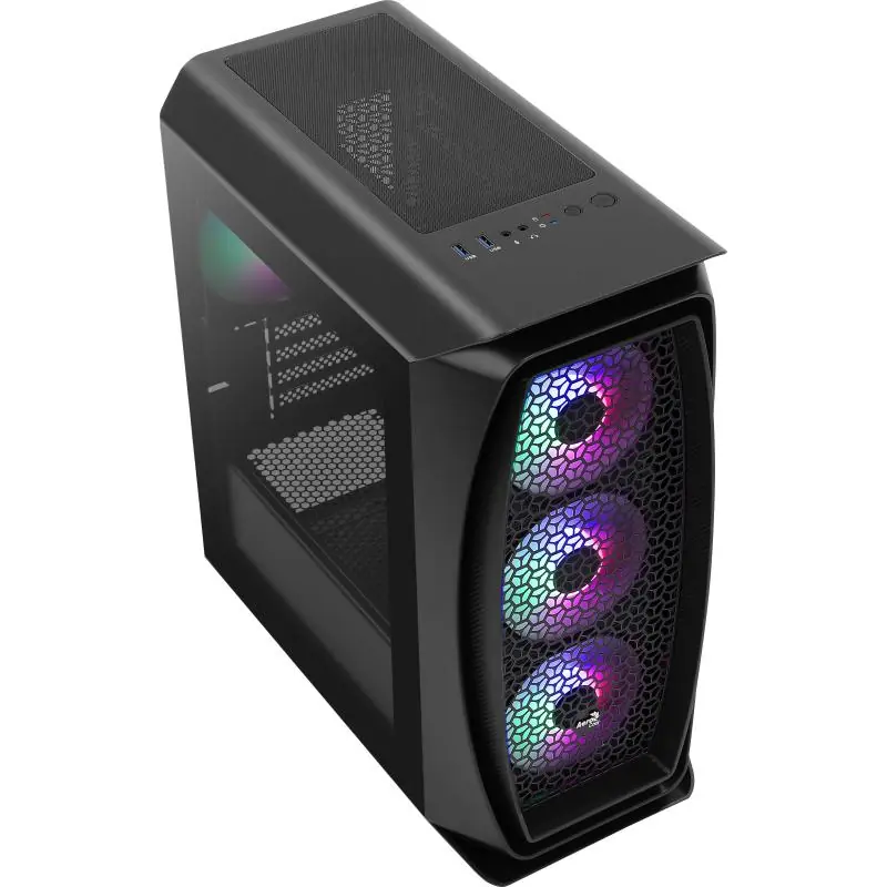 Aerocool Aero One Frost Mini Tower Cristal Templado USB 3.1 RGB Negra