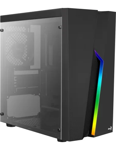 Aerocool Bolt Mini RGB USB 3.0 con Ventana Negro