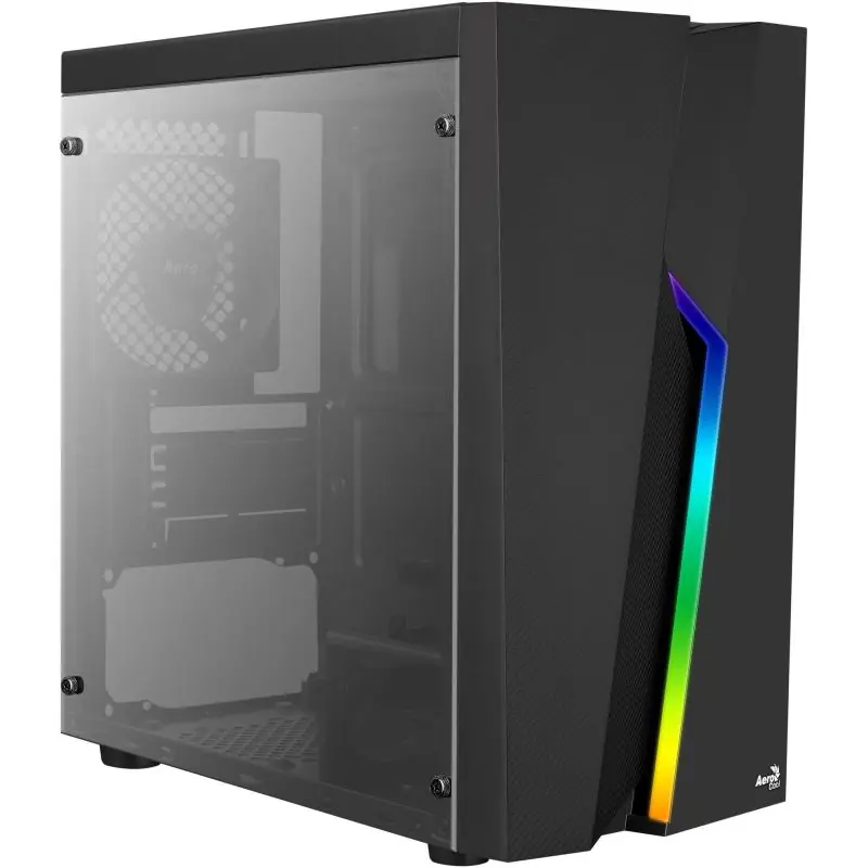 Aerocool Bolt Mini RGB USB 3.0 con Ventana Negro