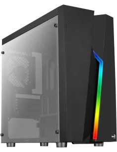 Aerocool Bolt Mini RGB USB 3.0 con Ventana Negro