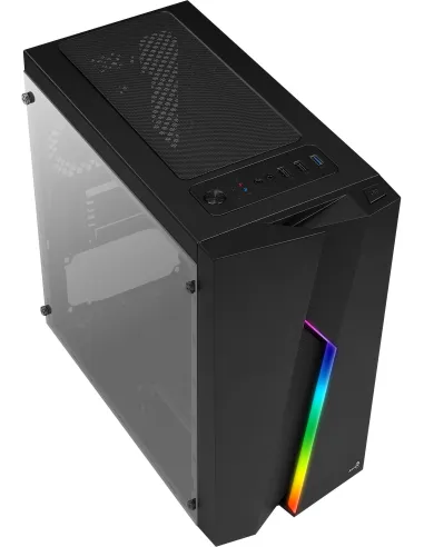 Aerocool Bolt Mini RGB USB 3.0 con Ventana Negro