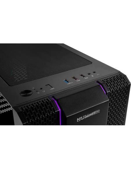 Nox Hummer Fusion S ARGB USB 3.0 Cristal Templado