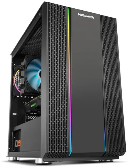 Nox Hummer Fusion S ARGB USB 3.0 Cristal Templado