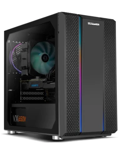 Nox Hummer Fusion S ARGB USB 3.0 Cristal Templado