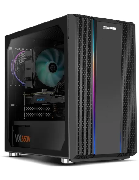 Nox Hummer Fusion S ARGB USB 3.0 Cristal Templado