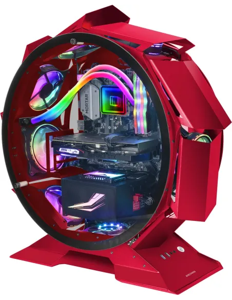 Mars Gaming MCORBR Edición Limitada Cristal Templado USB 3.0 Roja