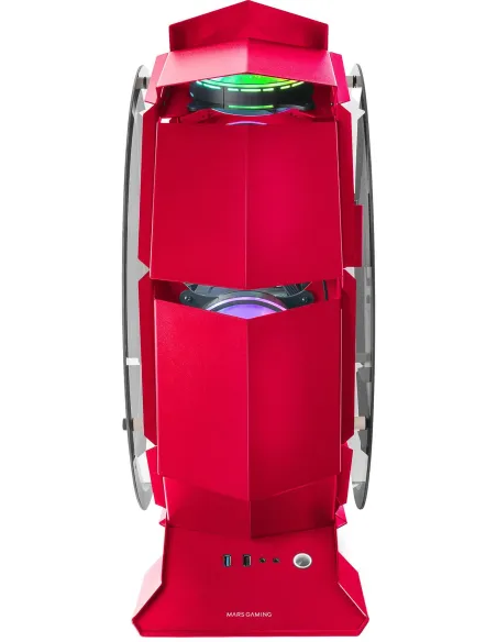 Mars Gaming MCORBR Edición Limitada Cristal Templado USB 3.0 Roja