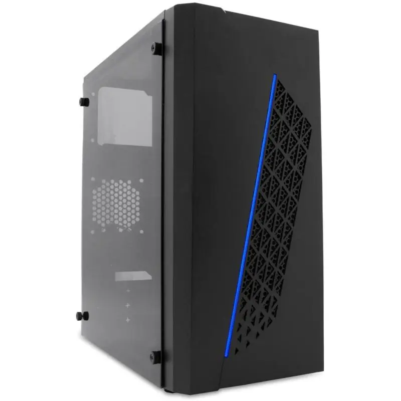 PcCase MGC-50 Micro Tower M-ATX RGB USB 3.0 con Ventana Negra