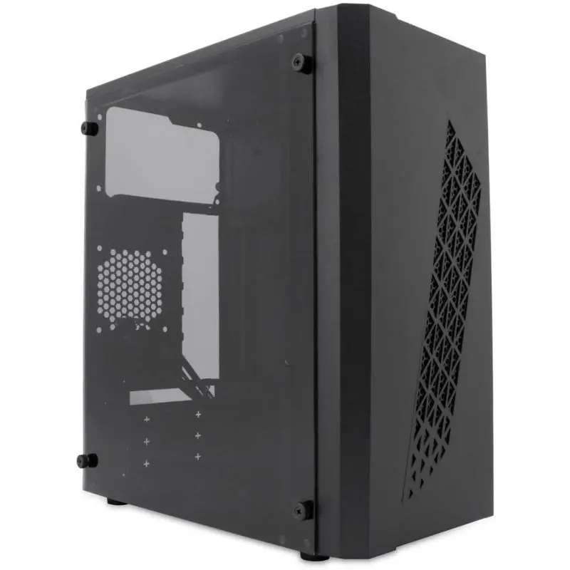 PcCase MGC-50 Micro Tower M-ATX RGB USB 3.0 con Ventana Negra