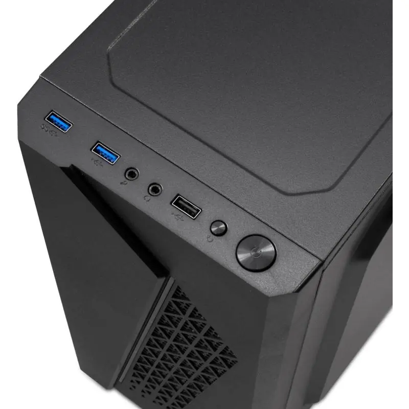 PcCase MGC-50 Micro Tower M-ATX RGB USB 3.0 con Ventana Negra