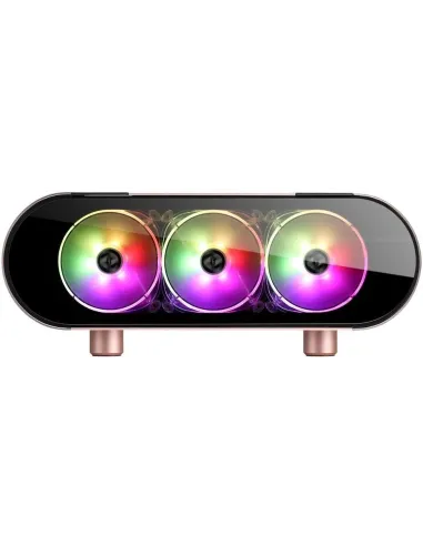 Abkoncore AL300M SYNC Mini Torre Cristal Templado USB-C RGB Rosa