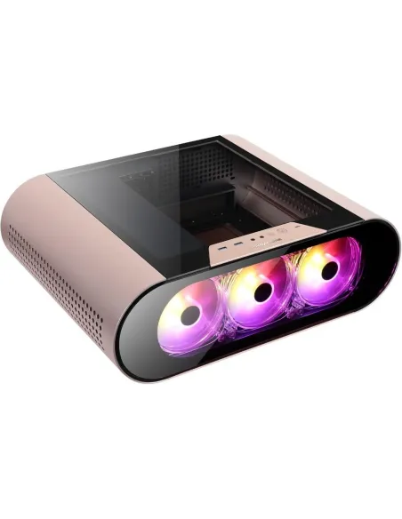 Abkoncore AL300M SYNC Mini Torre Cristal Templado USB-C RGB Rosa